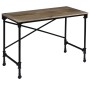 Escritorio de madera maciza de mango y acero 110x50x96 cm de vidaXL, Escritorios - Ref: Foro24-244947, Precio: 315,45 €, Desc...