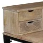 Escritorio de madera maciza de mango y acero 110x50x96 cm de vidaXL, Escritorios - Ref: Foro24-244947, Precio: 310,04 €, Desc...