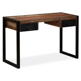 Escritorio con 2 cajones madera maciza reciclada 120x50x76 cm de vidaXL, Escritorios - Ref: Foro24-244905, Precio: 248,32 €, ...