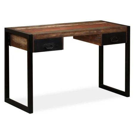 Schreibtisch mit 2 Schubladen aus recyceltem Massivholz 120x50x76 cm von vidaXL, Schreibtische - Ref: Foro24-244905, Preis: 2...