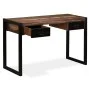 Schreibtisch mit 2 Schubladen aus recyceltem Massivholz 120x50x76 cm von vidaXL, Schreibtische - Ref: Foro24-244905, Preis: 2...