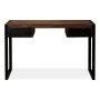 Schreibtisch mit 2 Schubladen aus recyceltem Massivholz 120x50x76 cm von vidaXL, Schreibtische - Ref: Foro24-244905, Preis: 2...