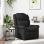 Sillón reclinable cuero sintético negro brillante en Sillones | Comprar online en Foru.es