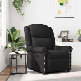 Sillón reclinable cuero sintético marrón brillante en Sillones | Comprar online en Foru.es