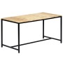Mesa de comedor madera maciza de mango en bruto 140x70x75 cm de vidaXL, Mesas de cocina y de comedor - Ref: Foro24-247811, Pr...