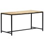 Mesa de comedor madera maciza de mango en bruto 140x70x75 cm de vidaXL, Mesas de cocina y de comedor - Ref: Foro24-247811, Pr...