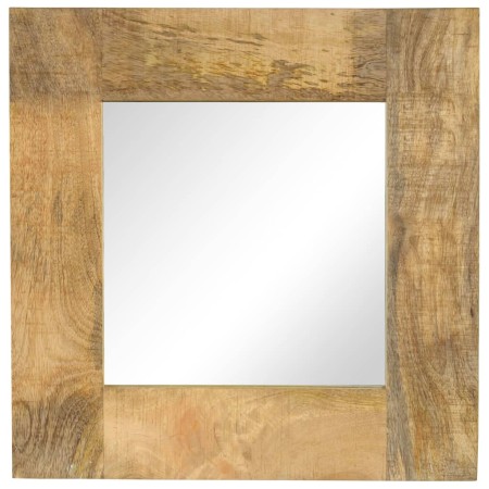 Espejo de madera maciza de mango 50x50 cm de vidaXL, Espejos - Ref: Foro24-246301, Precio: 83,65 €, Descuento: %