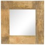 Espejo de madera maciza de mango 50x50 cm de vidaXL, Espejos - Ref: Foro24-246301, Precio: 83,65 €, Descuento: %