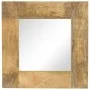 Espejo de madera maciza de mango 50x50 cm de vidaXL, Espejos - Ref: Foro24-246301, Precio: 81,61 €, Descuento: %