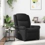Sillón reclinable de cuero sintético negro brillante en Sillones | Comprar online en Foru.es