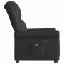 Sillón reclinable de cuero sintético negro brillante en Sillones | Comprar online en Foru.es