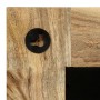 Espejo de madera maciza de mango 50x50 cm de vidaXL, Espejos - Ref: Foro24-246301, Precio: 83,65 €, Descuento: %
