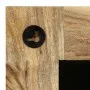Espejo de madera maciza de mango 50x50 cm de vidaXL, Espejos - Ref: Foro24-246301, Precio: 81,61 €, Descuento: %