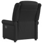 Sillón reclinable de cuero sintético negro brillante en Sillones | Comprar online en Foru.es