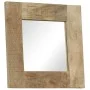 Espejo de madera maciza de mango 50x50 cm de vidaXL, Espejos - Ref: Foro24-246301, Precio: 81,61 €, Descuento: %