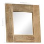 Espejo de madera maciza de mango 50x50 cm de vidaXL, Espejos - Ref: Foro24-246301, Precio: 83,65 €, Descuento: %