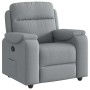 Sillón reclinable de tela gris claro en Sillones | Comprar online en Foru.es