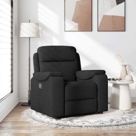 Sillón reclinable de tela negro en Sillones | Comprar online en Foru.es