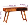 Escritorio de madera maciza de sheesham 118x50x76 cm de vidaXL, Escritorios - Ref: Foro24-245145, Precio: 257,45 €, Descuento: %