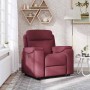 Sillón reclinable de tela rojo tinto en Sillones | Comprar online en Foru.es