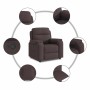 Sillón reclinable de tela marrón oscuro en Sillones | Comprar online en Foru.es