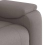 Sillón reclinable de tela gris taupe en Sillones | Comprar online en Foru.es