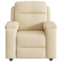 Sillón reclinable de tela crema en Sillones | Comprar online en Foru.es