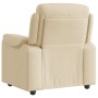 Sillón reclinable de tela crema en Sillones | Comprar online en Foru.es