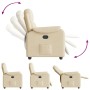 Sillón reclinable de tela crema en Sillones | Comprar online en Foru.es