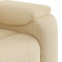 Sillón reclinable de tela crema en Sillones | Comprar online en Foru.es