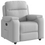 Sillón reclinable de tela gris nube en Sillones | Comprar online en Foru.es