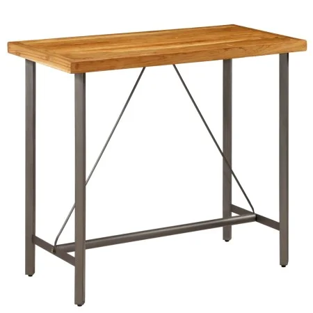 Recycled solid teak high bar table 120x58x106 cm by vidaXL, Kitchen and dining tables - Ref: Foro24-245804, Price: 301,58 €, ...