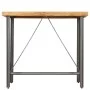 Mesa alta de bar teca maciza reciclada 120x58x106 cm de vidaXL, Mesas de cocina y de comedor - Ref: Foro24-245804, Precio: 30...