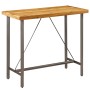 Mesa alta de bar teca maciza reciclada 120x58x106 cm de vidaXL, Mesas de cocina y de comedor - Ref: Foro24-245804, Precio: 30...