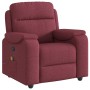 Sillón de masaje reclinable de tela color vino tinto en Sillones | Comprar online en Foru.es