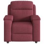Sillón de masaje reclinable de tela color vino tinto en Sillones | Comprar online en Foru.es