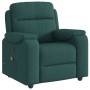 Sillón de masaje reclinable de tela verde oscuro en Sillones | Comprar online en Foru.es