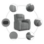 Sillón reclinable de tela gris claro en Sillones | Comprar online en Foru.es