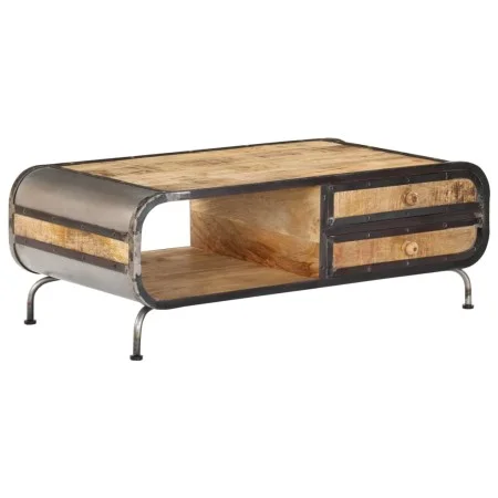 Mesa de centro madera maciza de mango 100x50x35 cm de vidaXL, Mesas de centro - Ref: Foro24-247804, Precio: 313,04 €, Descuen...