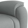 Sillón reclinable de tela gris claro en Sillones | Comprar online en Foru.es