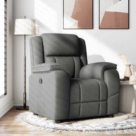 Sillón reclinable de tela gris oscuro en Sillones | Comprar online en Foru.es