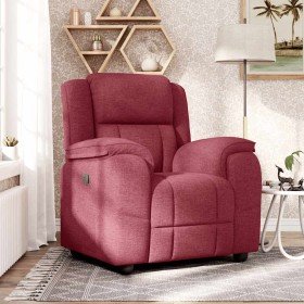 Sillón reclinable de tela rojo tinto en Sillones | Comprar online en Foru.es