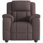 Sillón reclinable de tela marrón oscuro en Sillones | Comprar online en Foru.es