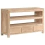 Light brown solid acacia wood TV cabinet 90x30x55 cm by vidaXL, TV Furniture - Ref: Foro24-246103, Price: 262,67 €, Discount: %