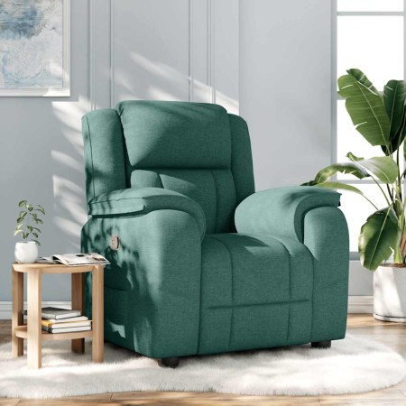 Sillón reclinable de tela verde oscuro en Sillones | Comprar online en Foru.es