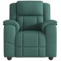 Sillón reclinable de tela verde oscuro en Sillones | Comprar online en Foru.es