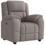 Sillón reclinable de tela gris taupe en Sillones | Comprar online en Foru.es