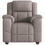 Sillón reclinable de tela gris taupe en Sillones | Comprar online en Foru.es