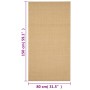 Alfombra de sisal natural 80x150 cm en Alfombras | Comprar online en Foru.es