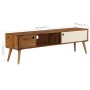 Mueble para TV madera maciza de sheesham 140x30x40 cm de vidaXL, Muebles TV - Ref: Foro24-246224, Precio: 183,01 €, Descuento: %